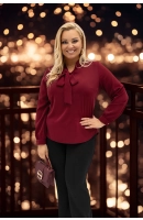 M46218 BLUZKA AMELIA BORDOWA M46218 BLUZKA AMELIA BORDOWA